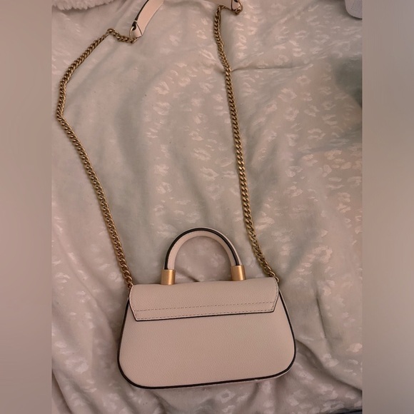 Guess Nelly micro mini flap crossbody leather bag with gold hardware - Picture 4 of 14